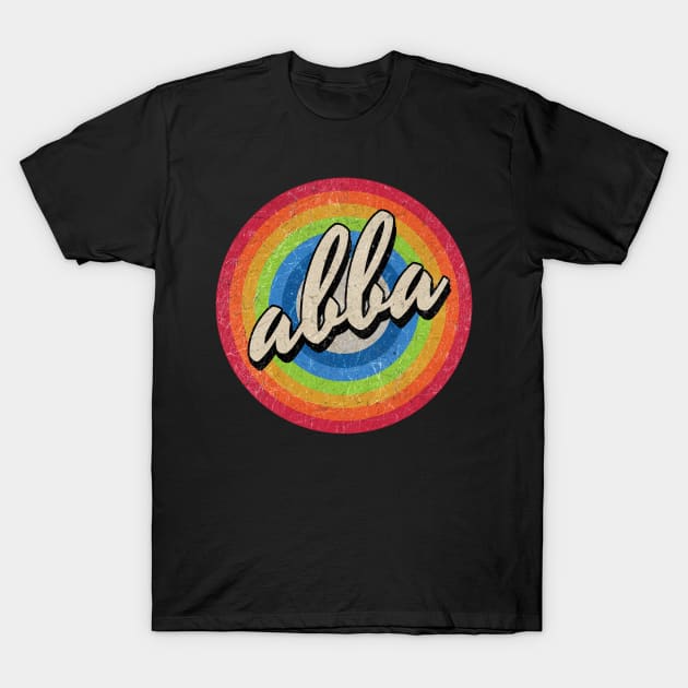 Vintage Style circle - abba T-Shirt by henryshifter